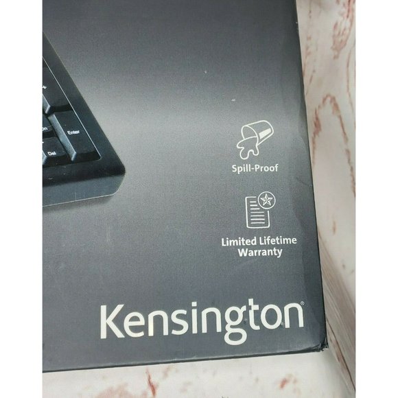 Kensington Black Spill Proof Built To Last Standard Keyboard For Life USB/PS2 - Picture 3 of 12